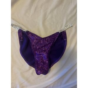 SOLD!!! NPC Angel Competition Bikini Bottoms Only, Large Moderate Cut